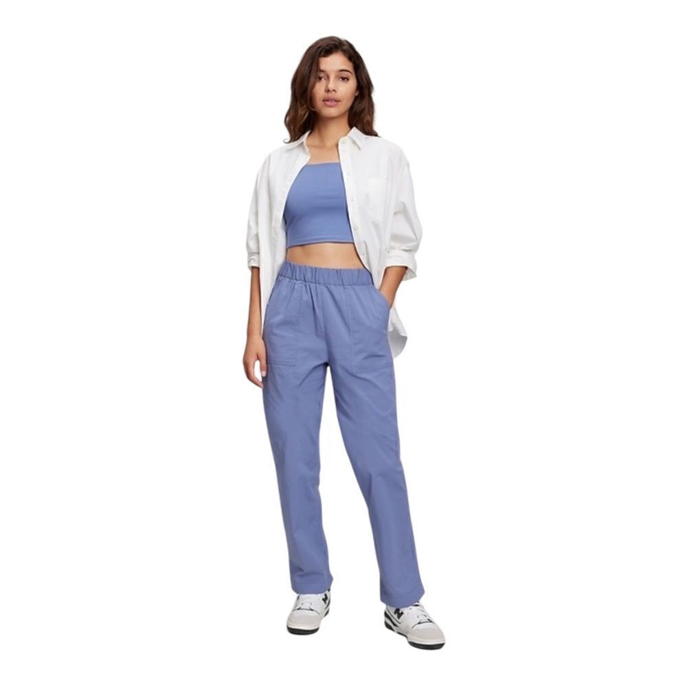 Gap Plus Size Off Duty Khakis Pants Larkspur Blue XXL NWOT